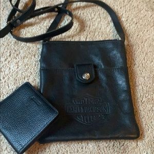 Harley Davidson crossbody with mini wallet